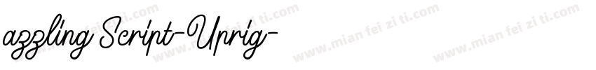 azzling Script-Uprig字体转换
